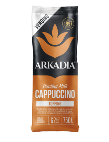 Arkadia Vending Cappuccino Milk Topping 750g – Premium Froth Enhancer for Vending Machines